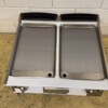 Stainless steel Giorik griddle griddle griddle 2 zones 80 cm GAS Horeca - Image 2