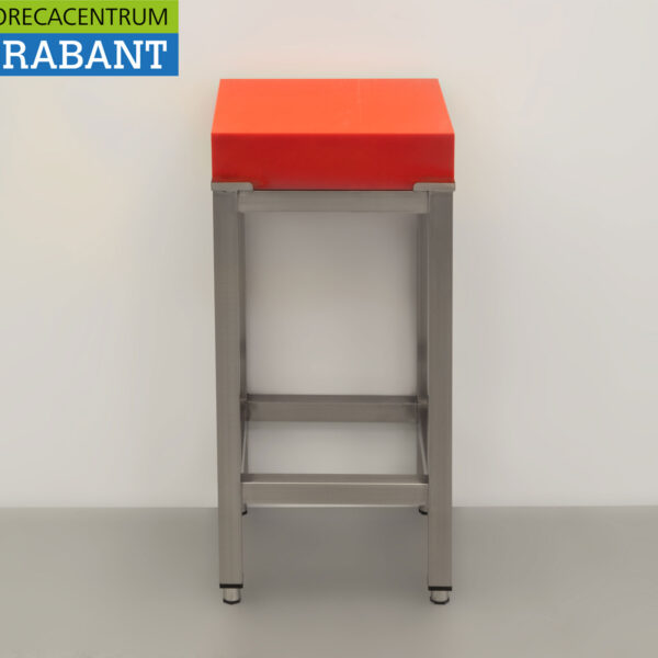 Stainless steel Polyethylene PE Chopping Block Premium-line 40 x 40 cm Catering Butchery