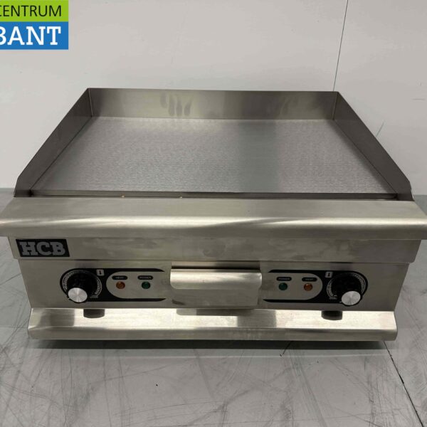 Stainless steel Grill Plate Griddle Smooth griddle 60 cm 400V Horeca
