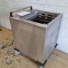 Stainless steel Mobile Heated cup dispenser 50 x 50 cm 230V Catering - Image 2