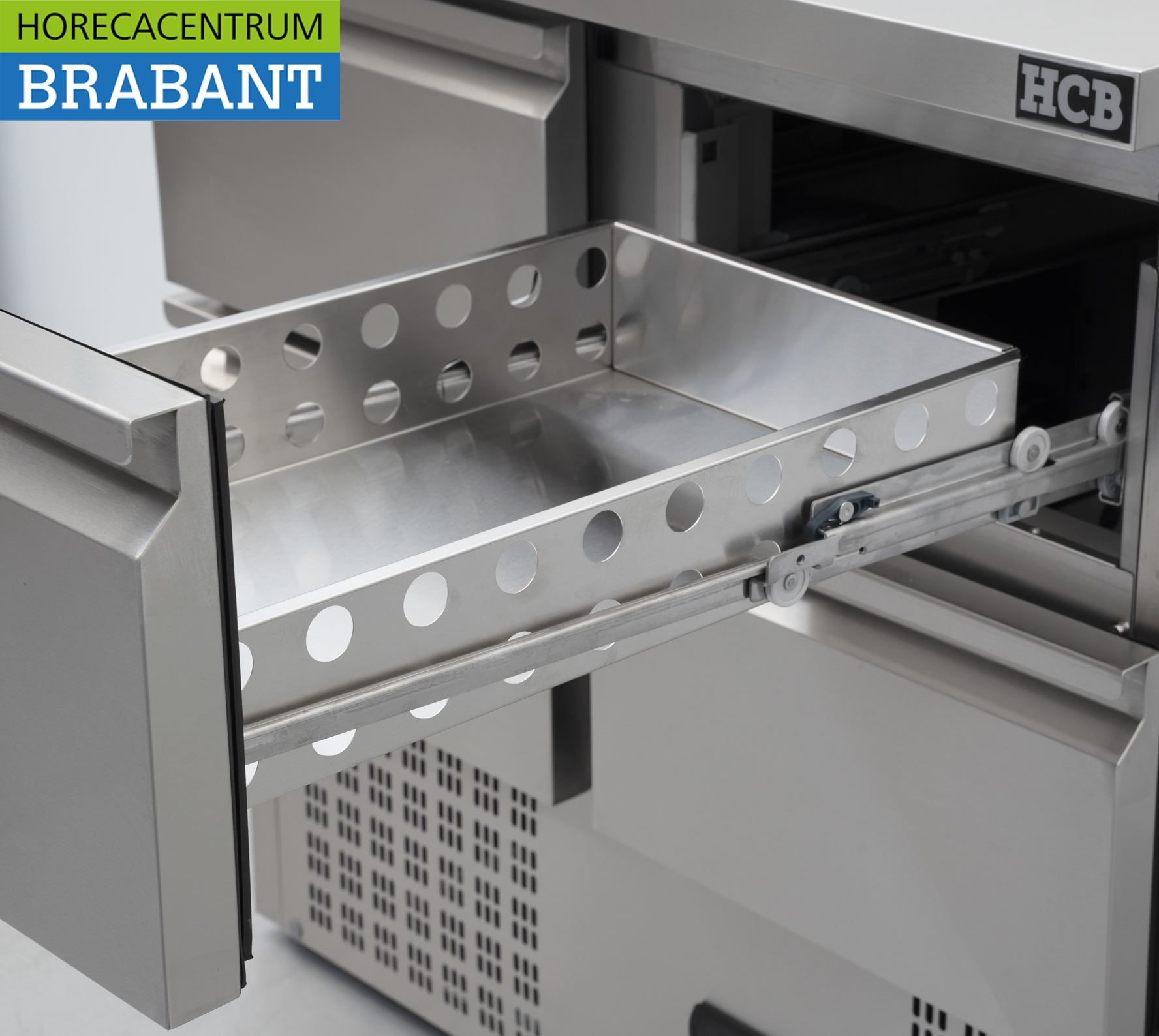 HCB Stainless Steel Refrigerated Workbench, 4 Drawers, 90 cm, 230V, Food Service - Image 8