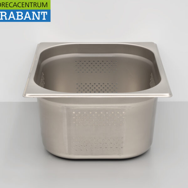 HCB Stainless Steel Perforated Gastronorm Container GN Container 1/2, Depth 150 mm, Food Service