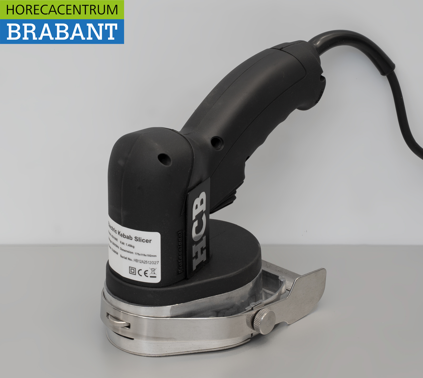 HCB Stainless Steel Doner Knife Kebab Slicer, Capacity: 60 kg/day, 230V, Food Service - Image 2