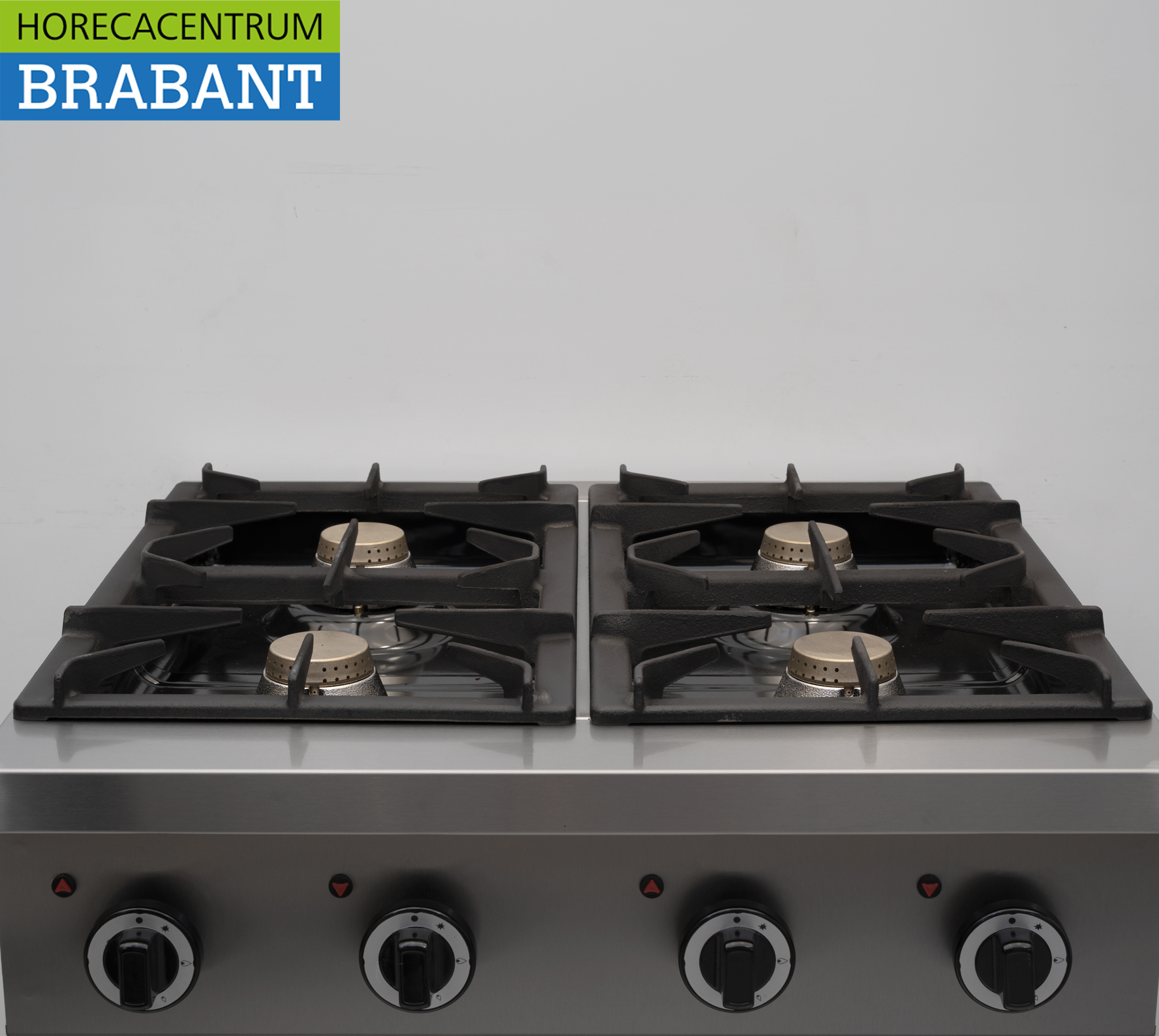 HCB Stainless Steel 4-Burner Gas Stove, Series 700, 70 cm, 24 kW, Commercial Use - Image 6
