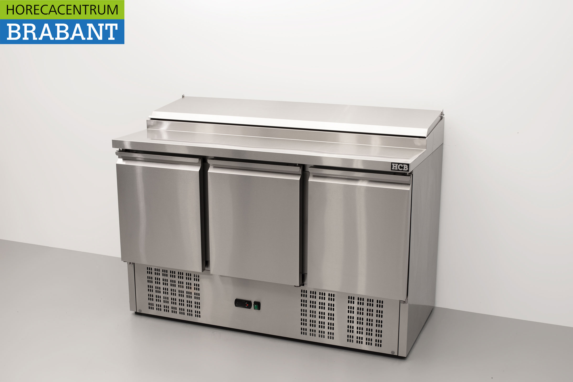 HCB stainless steel Saladette Saladiere Refrigerated Workbench 136,5 cm 230V Horeca - Image 2