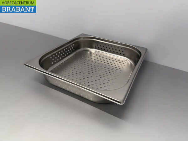 Stainless steel Perforated Gastronorm Tray GN Tray 2/3 GN Depth 100 mm Catering - Image 3