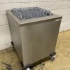 Stainless steel Mobile Waskrattenwagen Waskrattendispenser 50 x 50 cm 230V Horeca - Image 4
