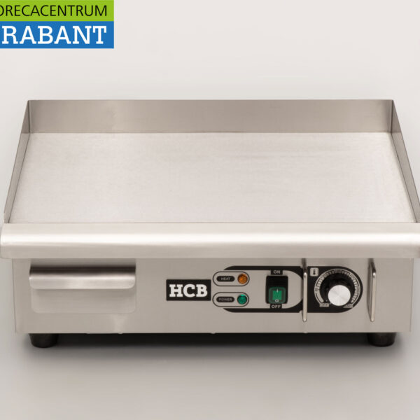HCB Stainless Steel Grill Plate Griddle Smooth 55 cm 230V Catering