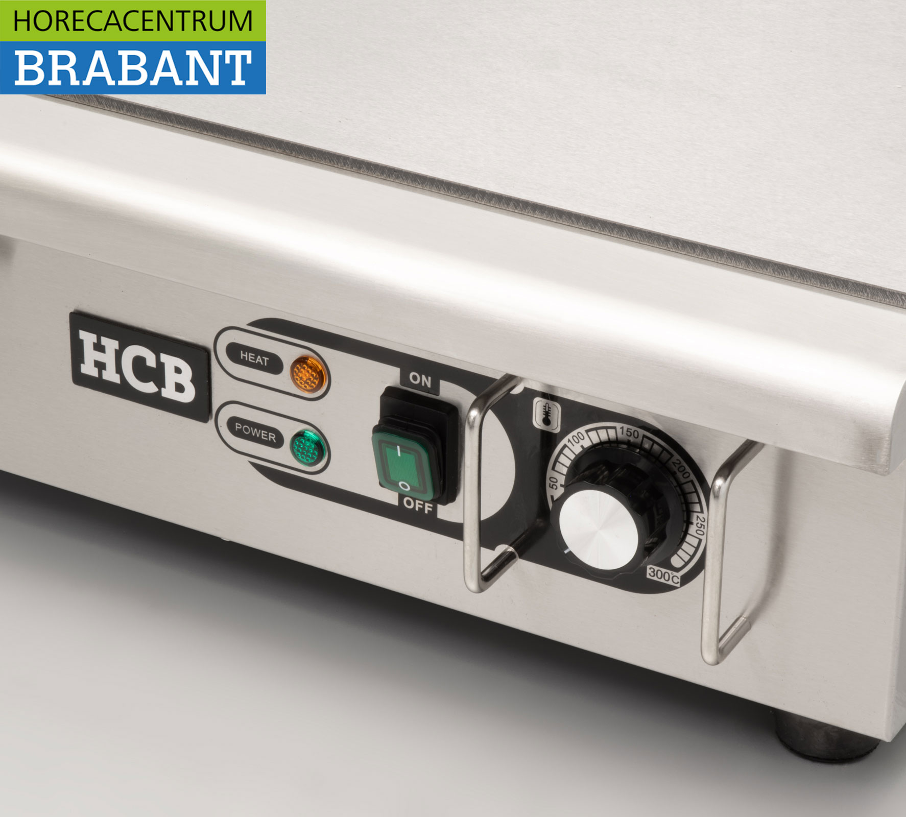 HCB Stainless Steel Grill Plate Griddle Smooth 55 cm 230V Catering - Image 5