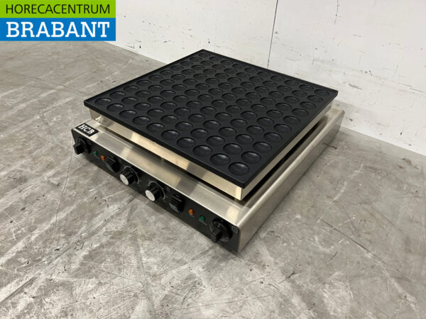 Stainless steel Poffertjesplaat Poffertjesbakplaat 100 dops 230V Horeca - Image 2