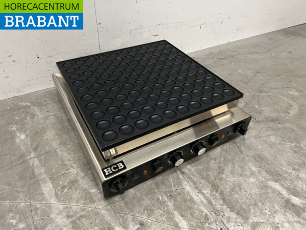 Stainless steel Poffertjesplaat Poffertjesbakplaat 100 dops 230V Horeca - Image 3