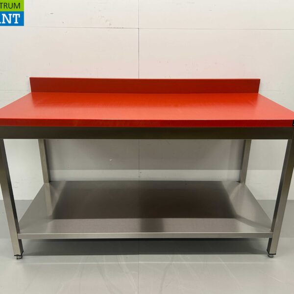 Stainless steel HCB Polyethylene PE Cutting Table Work Table Premium-line 160 cm Catering Butchery