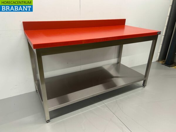 Stainless steel HCB Polyethylene PE Cutting Table Work Table Premium-line 160 cm Catering Butchery - Image 3