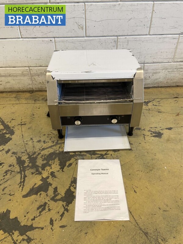Stainless steel Walk-through toaster Bread toaster Conveyor oven 450 pieces 230V Catering - Image 2