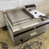 Stainless steel griddle with deep fryer Fryer 8 liters 230V Horeca - Image 4