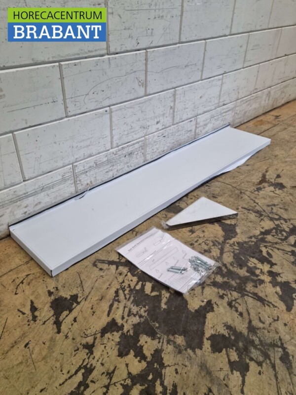 Stainless steel Wall Shelf 160 x 30 cm Horeca - Image 2