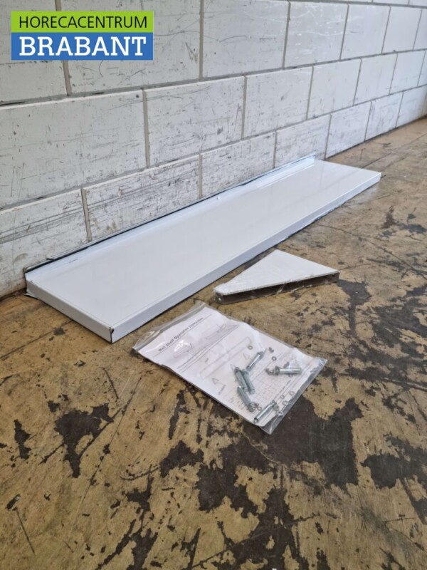 Stainless steel Wall Shelf 140 x 30 cm Horeca - Image 3
