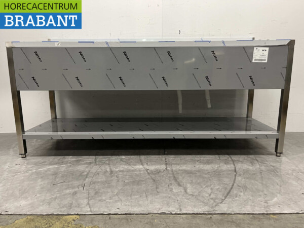 Stainless steel Sink Table double sinks Premium-line Welded model 200 cm Catering - Image 5