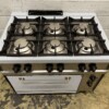 Stainless steel Giga 6 burner Gas stove with electric oven 100 cm GAS/400V Horeca - Image 4