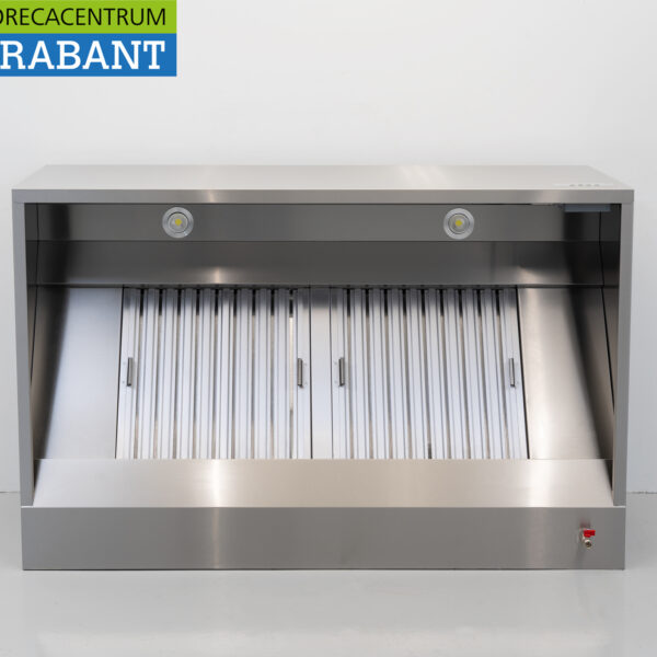 HCB Stainless Steel Range Hood Premium Line Motor 1500 cubic meters Box Model 150 cm 230V Food Service