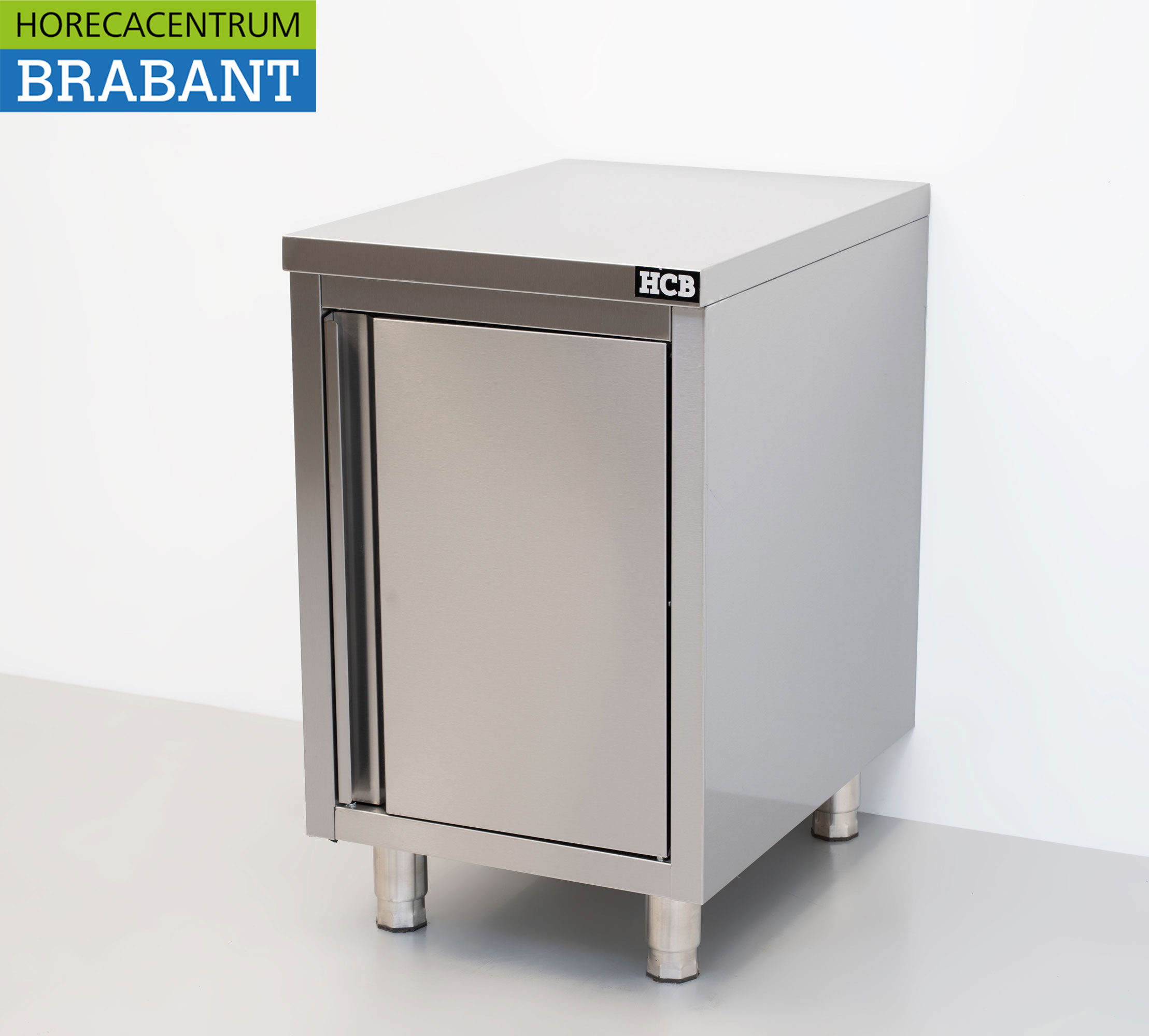 Stainless steel Work Cupboard Cabinet 1 door Premium-line 50 cm Horeca - Image 2