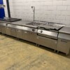 Stainless steel Electrolux Baking line Double fryer Hot plate Bain marie Frying pan 440 cm GAS Catering - Image 2