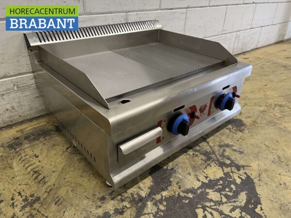 Stainless steel Griddle Griddle 1/2 ribbed 65,5 cm PROPAAN Horeca - Image 3