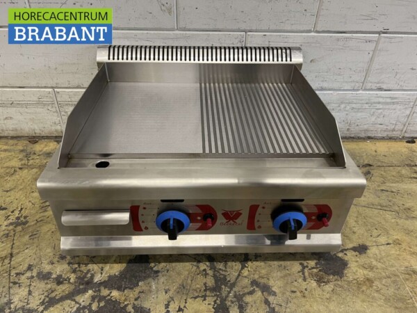Stainless steel Griddle Griddle 1/2 ribbed 65,5 cm PROPAAN Horeca - Image 4
