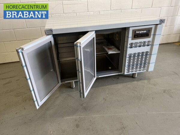 Stainless steel Coreco Premium refrigerated workbench 2 doors 1/1 gastronorm 134,5 cm Catering - Image 4