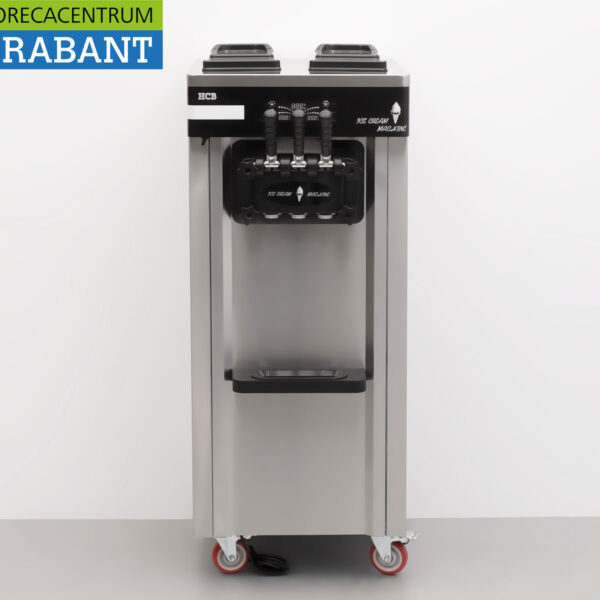 HCB stainless steel Mobile ice cream machine 2 flavors 230V Catering