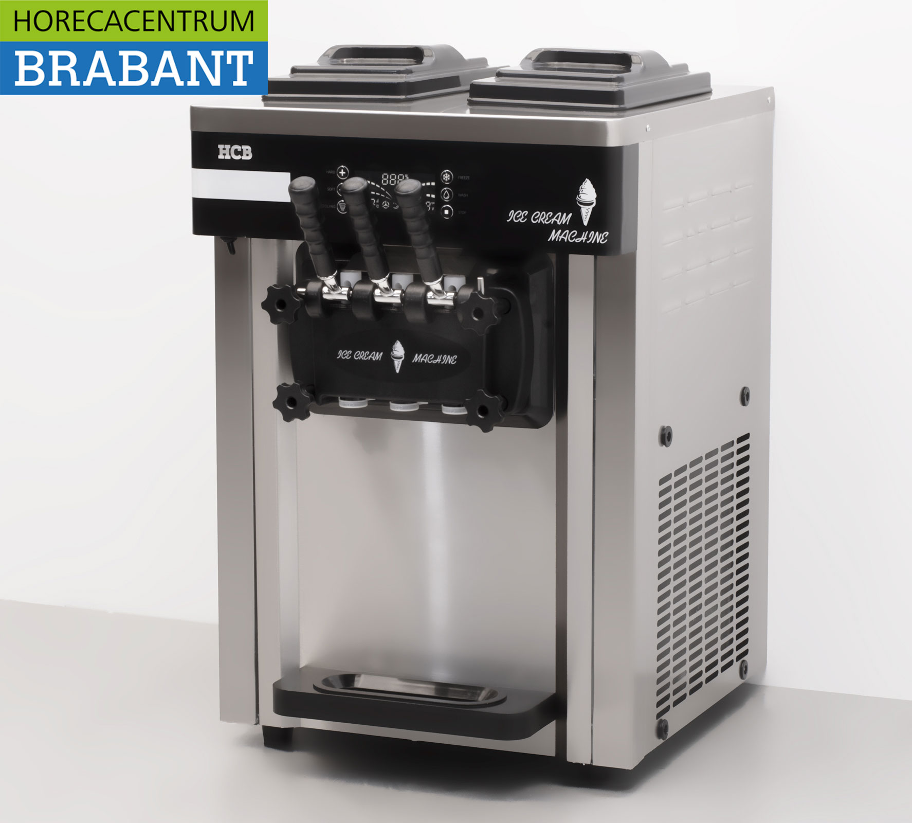 Stainless steel Soft ice cream machine 2 flavors 230V Catering - Image 2