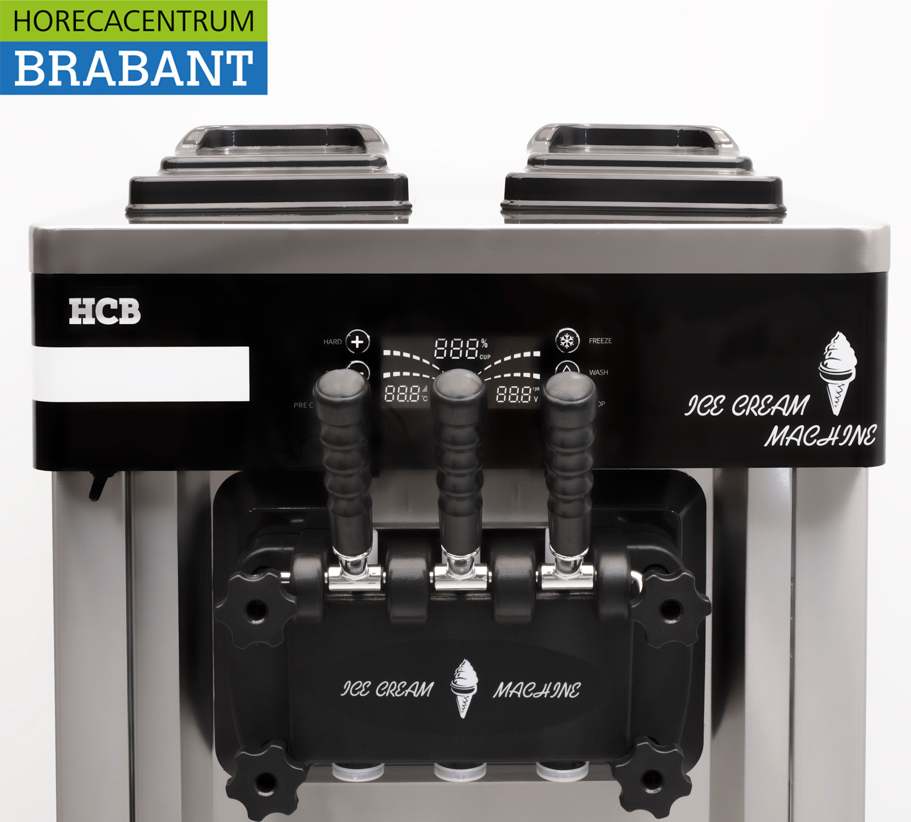 Stainless steel Soft ice cream machine 2 flavors 230V Catering - Image 3