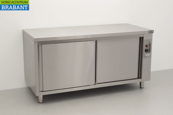 Stainless steel HCB Shelf warming cabinet 2 sliding doors Premium-line 160 cm Horeca - Image 3