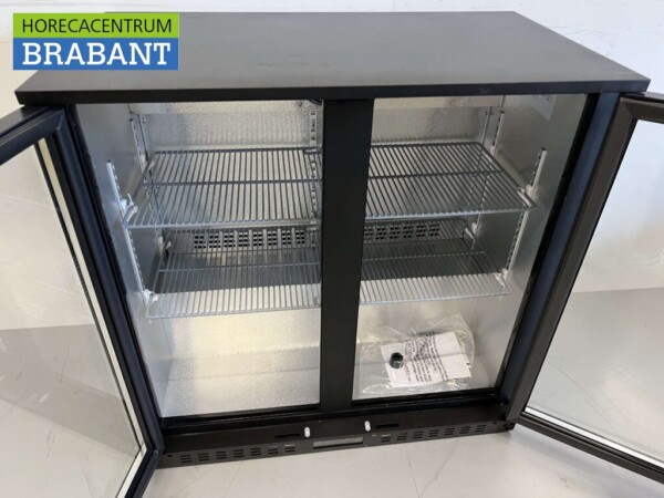 Backbar Bar Refrigerator Glass folding doors 218 liters 90 cm 230V Horeca - Image 4