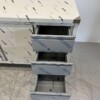 Stainless Steel Work Cupboard Cabinet Work Table 2 folding doors and 3 drawers 140 cm Hospitality - Image 5