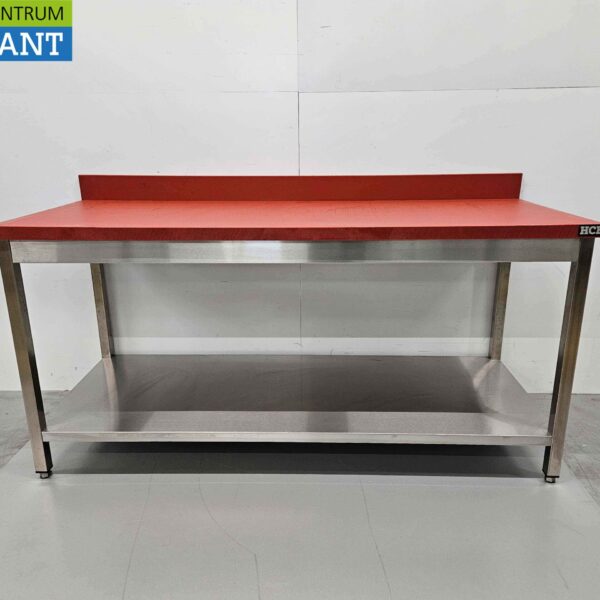 Stainless steel Polyethylene PE Cutting Table Work Table Premium-line 180 cm Catering Butchery