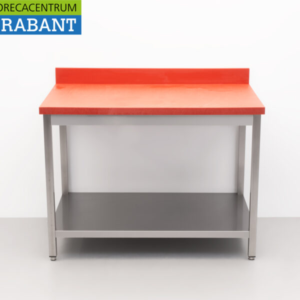 Stainless steel Polyethylene PE Cutting Table Work Table Premium-line 120 cm Catering Butchery