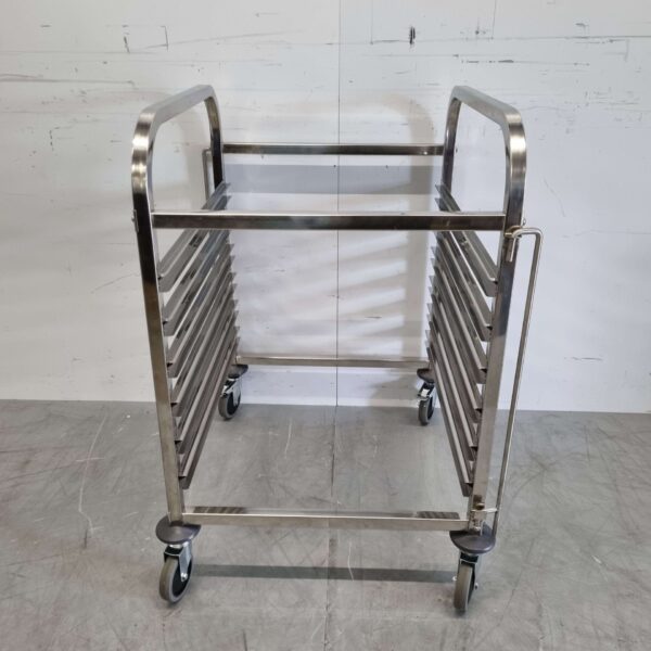 Stainless steel Regal trolley 6 x 2/1 GN gastronorm 95 cm Horeca