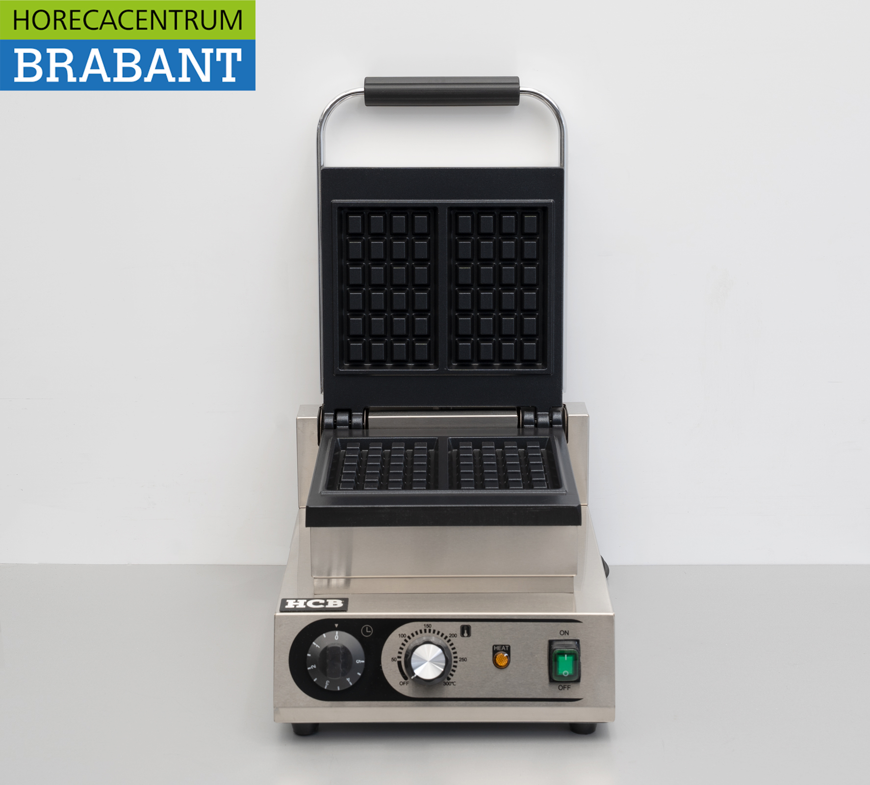 HCB Stainless Steel Waffle Iron Liege Waffles 230V Catering