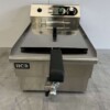 Stainless steel deep fryer Fryer 13 liters Drain valve 230V Catering