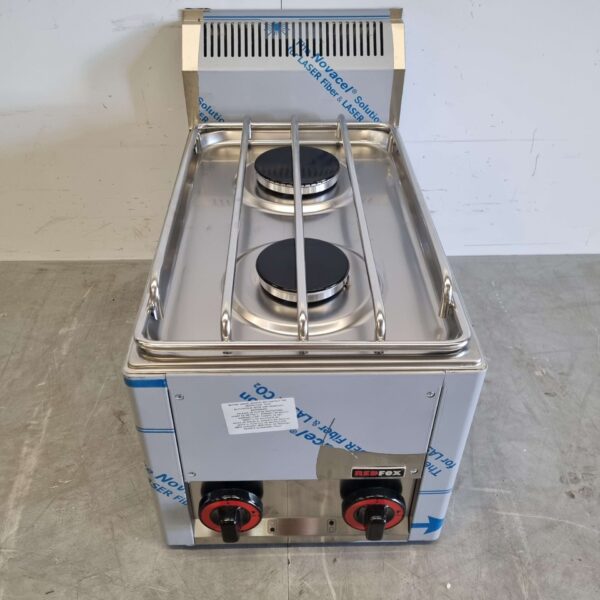 Stainless steel RedFox Mounted 2 burner Stove Gas Hob 33 cm GAS Horeca