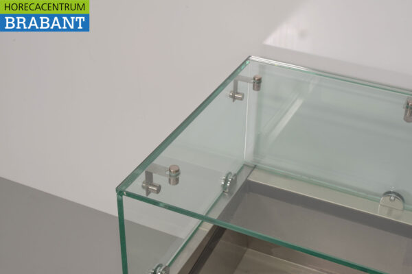 Stainless steel HCB Top mounted display case Top mounted refrigerated display case saladière 6 x 1/3 140 cm Horeca - Image 4