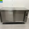 Stainless steel warming cabinet Plate warming cabinet 2 sliding doors Premium-line 140 cm Horeca
