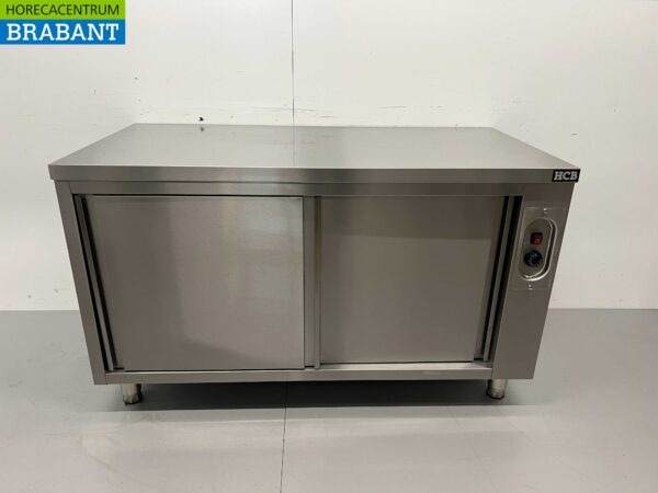 Stainless steel warming cabinet Plate warming cabinet 2 sliding doors Premium-line 140 cm Horeca