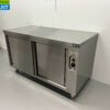 Stainless steel warming cabinet Plate warming cabinet 2 sliding doors Premium-line 140 cm Horeca - Image 3