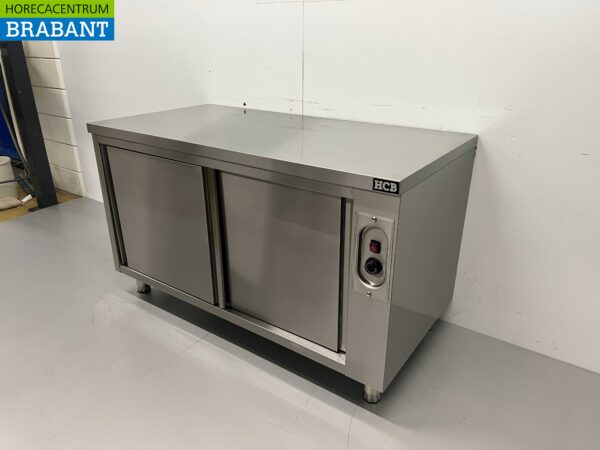 Stainless steel warming cabinet Plate warming cabinet 2 sliding doors Premium-line 140 cm Horeca - Image 3