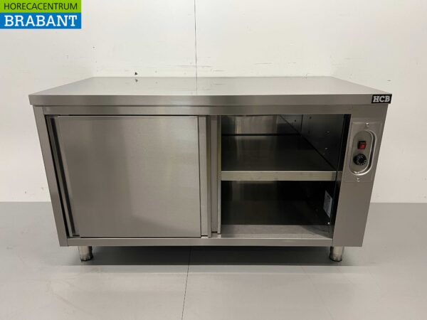 Stainless steel warming cabinet Plate warming cabinet 2 sliding doors Premium-line 140 cm Horeca - Image 4