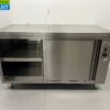 Stainless steel warming cabinet Plate warming cabinet 2 sliding doors Premium-line 140 cm Horeca - Image 5