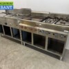 Stainless steel Baking line Pasta cooker, ceramic stove and gas stove 240 cm Horeca - Image 2