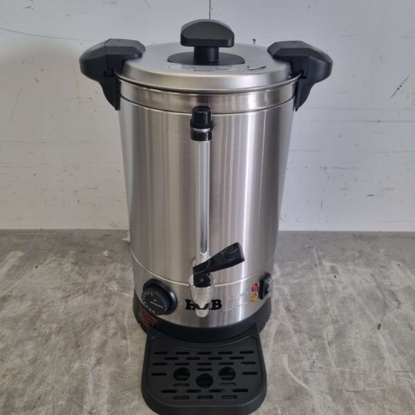 Stainless steel Double walled Kettle Boiler with drip tray 6,3 liter 230V Catering
